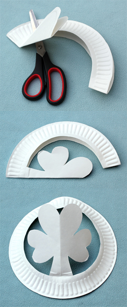 DIY How to make Paper Plate Party Hats