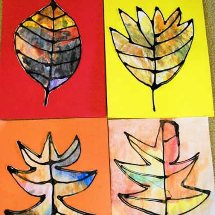 Art And Craft With Mother Nature-Fun Fall Leaf Crafts for K Leaf painting