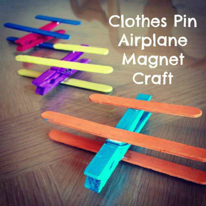 Fly Higher : DIY Airplane Crafts For Kids Airplane Magnet