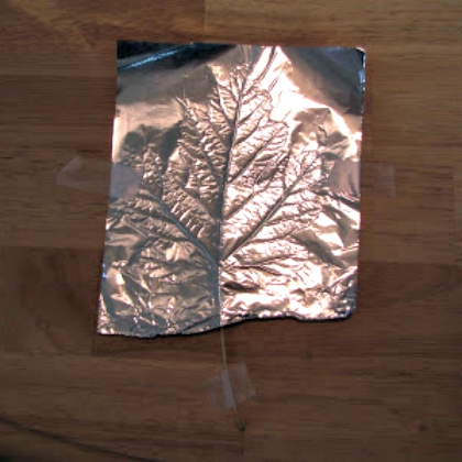 Art And Craft With Mother Nature-Fun Fall Leaf Crafts for Kids Foil Paper Leaf Pattern