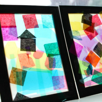 Easy and Creative Glass Painting Ideas for Kids The Pattern Painting Photo Frames