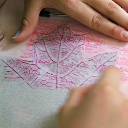 Art And Craft With Mother Nature-Fun Fall Leaf Crafts for Kids Leaf Imprint Design