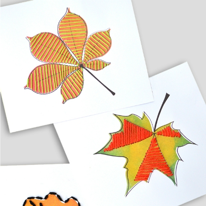 Art And Craft With Mother Nature-Fun Fall Leaf Crafts for Kids Leaf Portraits