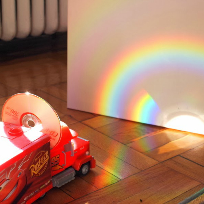 Holographic Rainbow CD Projector