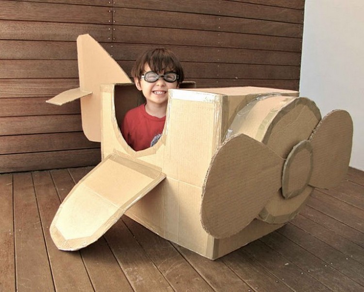Creative Idea For Making Cardboard Airplane Cardboard Toy Crafts