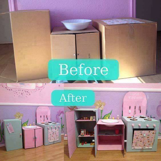 Best From Waste : Recycled Card Board Box Crafts For Kids DIY Organizers