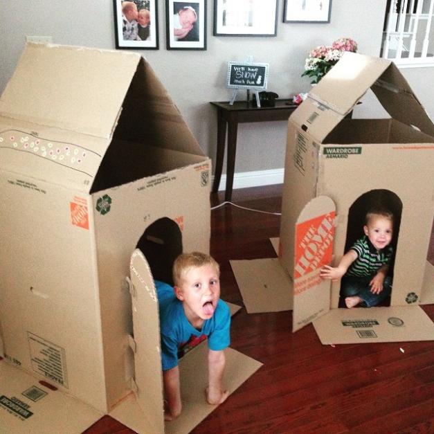 Amazing Cardboard House For Kids Cardboard House Crafts