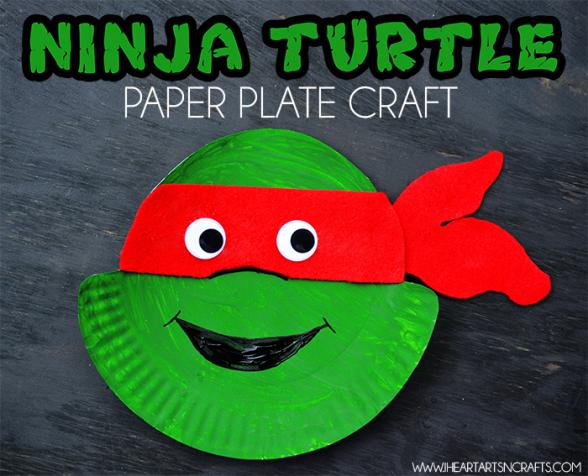Creative Paper Plate Crafts &amp; Activities for Kids The Ninja Turtle