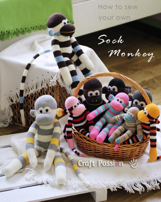PERSONALISED DIY GIFTS  How To Make A Sock Monkey