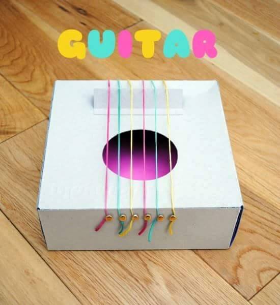 Musical Instrument Crafts for Kids Guitar Box