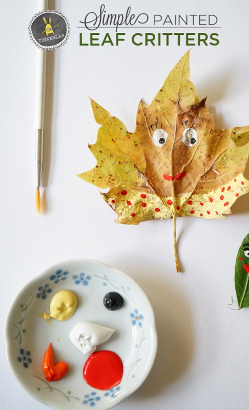 Nature Inspired Crafts Activities for Kids Fall Craft Ideas | Leaf Critters