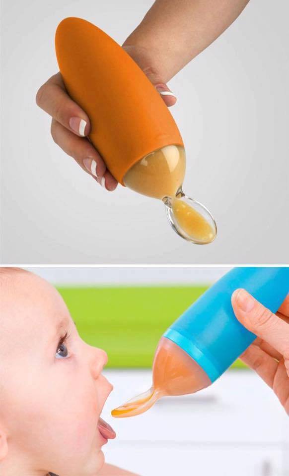 Incredible ideas for your baby Silicone Squirt Dispensing Bottle With Spoon