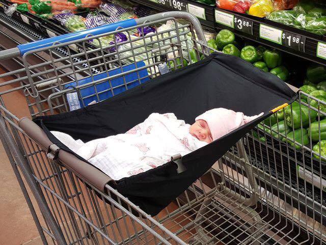 Makeshift Baby Sling For Shopping