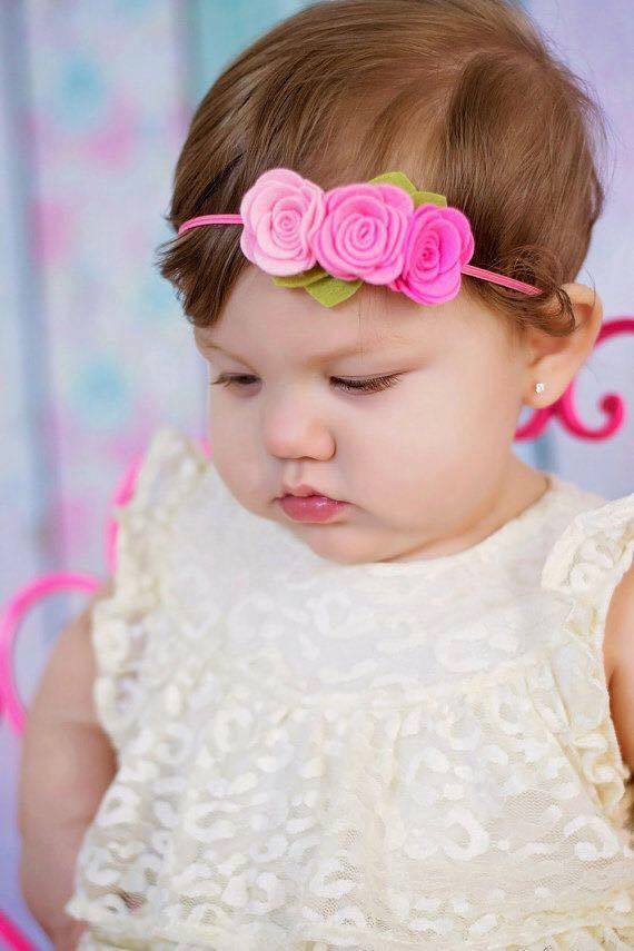 Tiaras you want to put on your daughter-Bows And Headbands for Children Rose Tiara