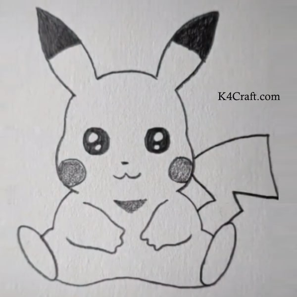 Pikachu drawing for kids