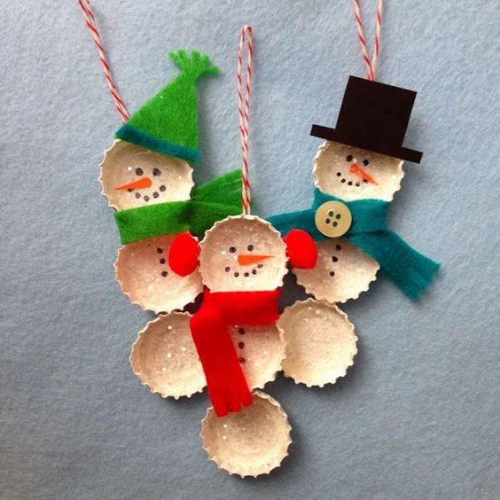 Easy Christmas Crafts for Kids Caps And Caps