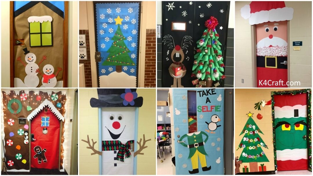 Christmas Classroom Door Decoration Ideas for Preschool - Kids Art ...
