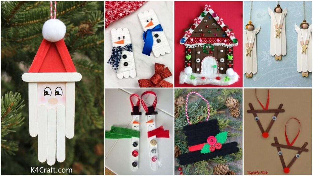 Easy Popsicle Stick Christmas Crafts for Kids - Winter Crafts - Kids ...