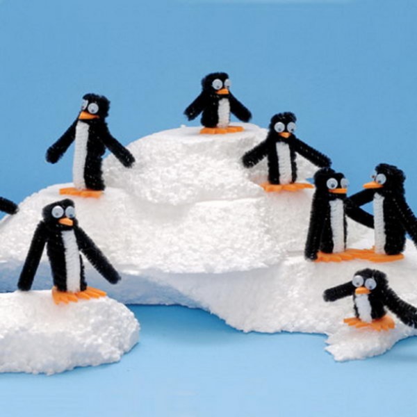 Pipe Cleaner Animal Crafts For Kids Penguin Territory Made up of Pipe Cleaner
