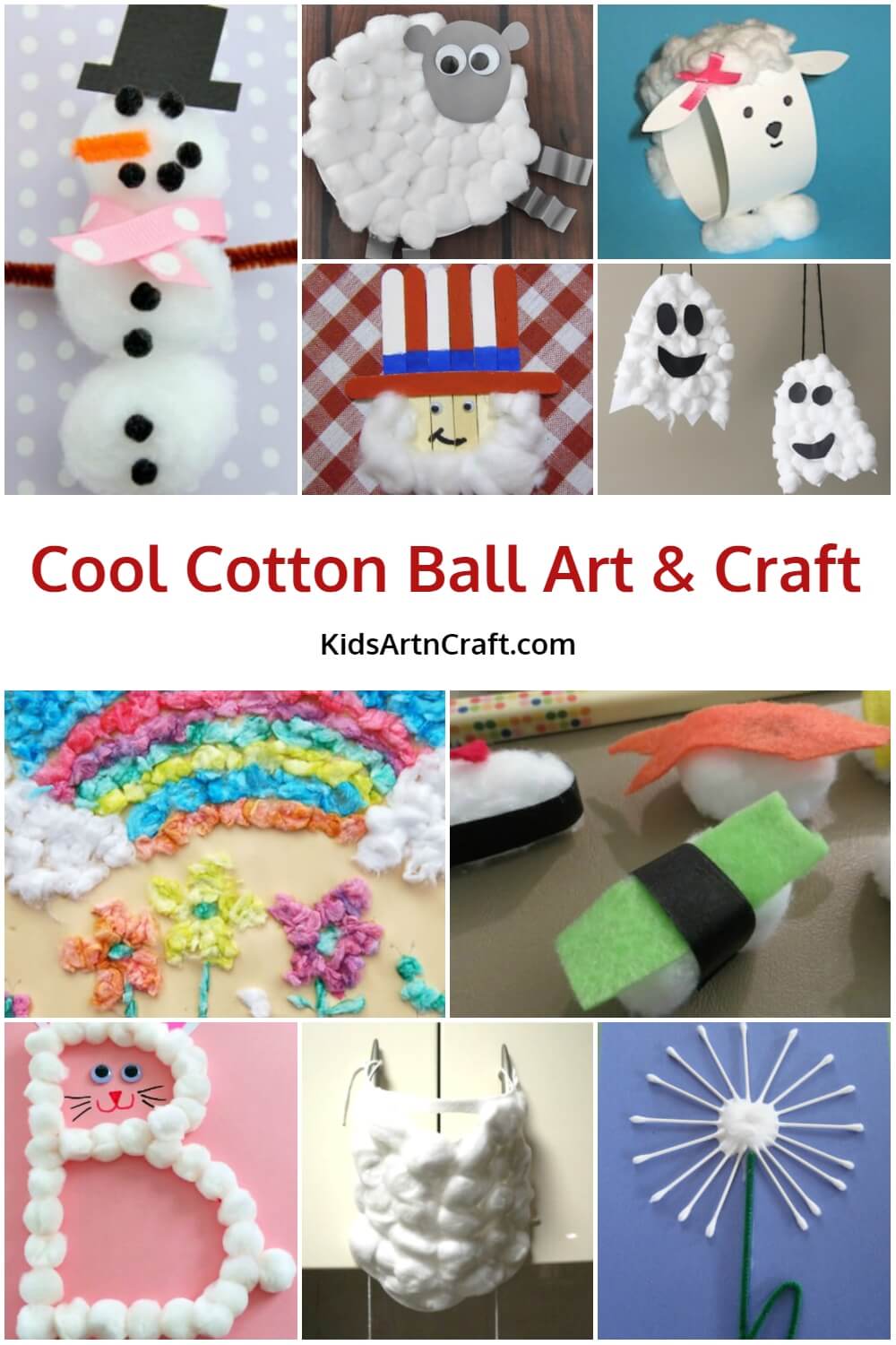 10 Engaging Cotton Ball Crafts for Kids – Tip Junkie