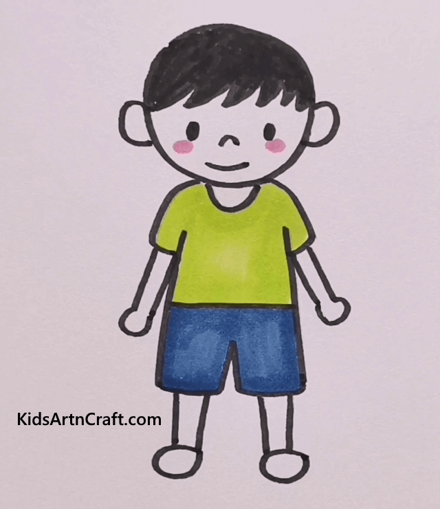 Baby Boy Pencil Art Portrait Size A4