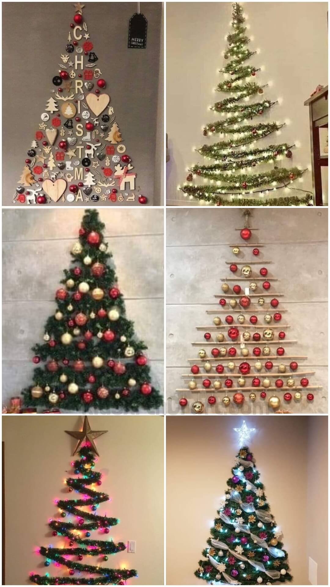 Wall Hanging Christmas Tree Decoration with Lighting