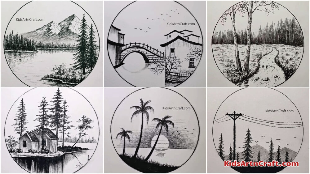 42 Easy Landscape Drawing Ideas For Beginners  Artistic Haven