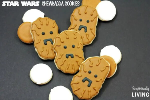 Easy Cookies Decoration Ideas For Kids Chewbacca From The Star Wars
