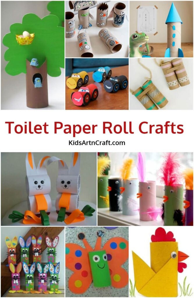 Toilet Paper Roll Crafts to Make with Kids - Kids Art & Craft