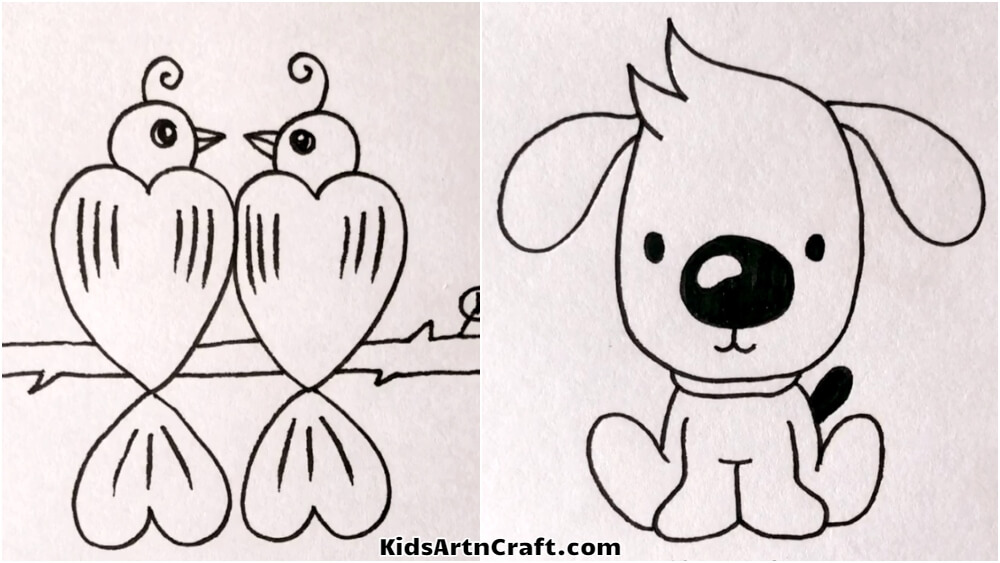 Baby Animal Drawings for Kids  Kids Art  Craft