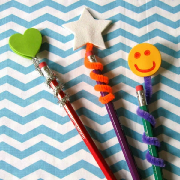 DIY Pencil Toppers For Kids - Kids Art & Craft
