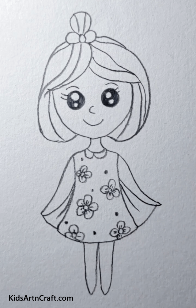 girl portrait sketch ink art style