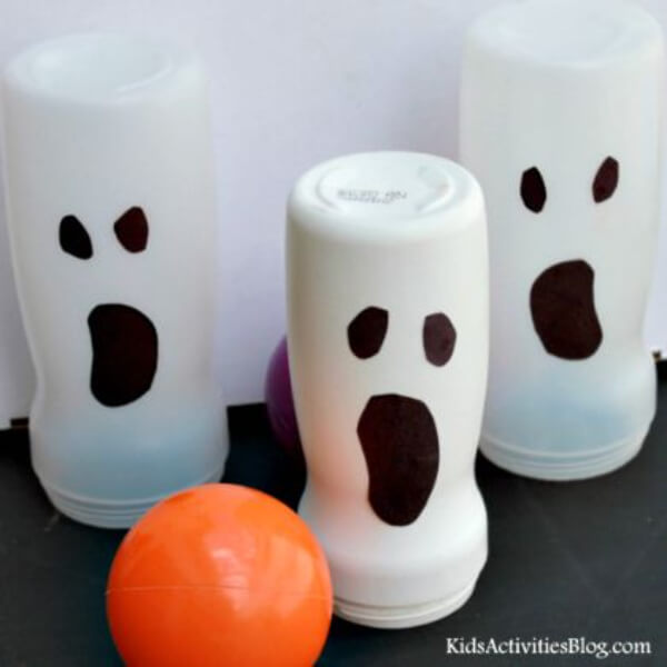 Halloween Activities For Toddlers Ghost Bowling Game