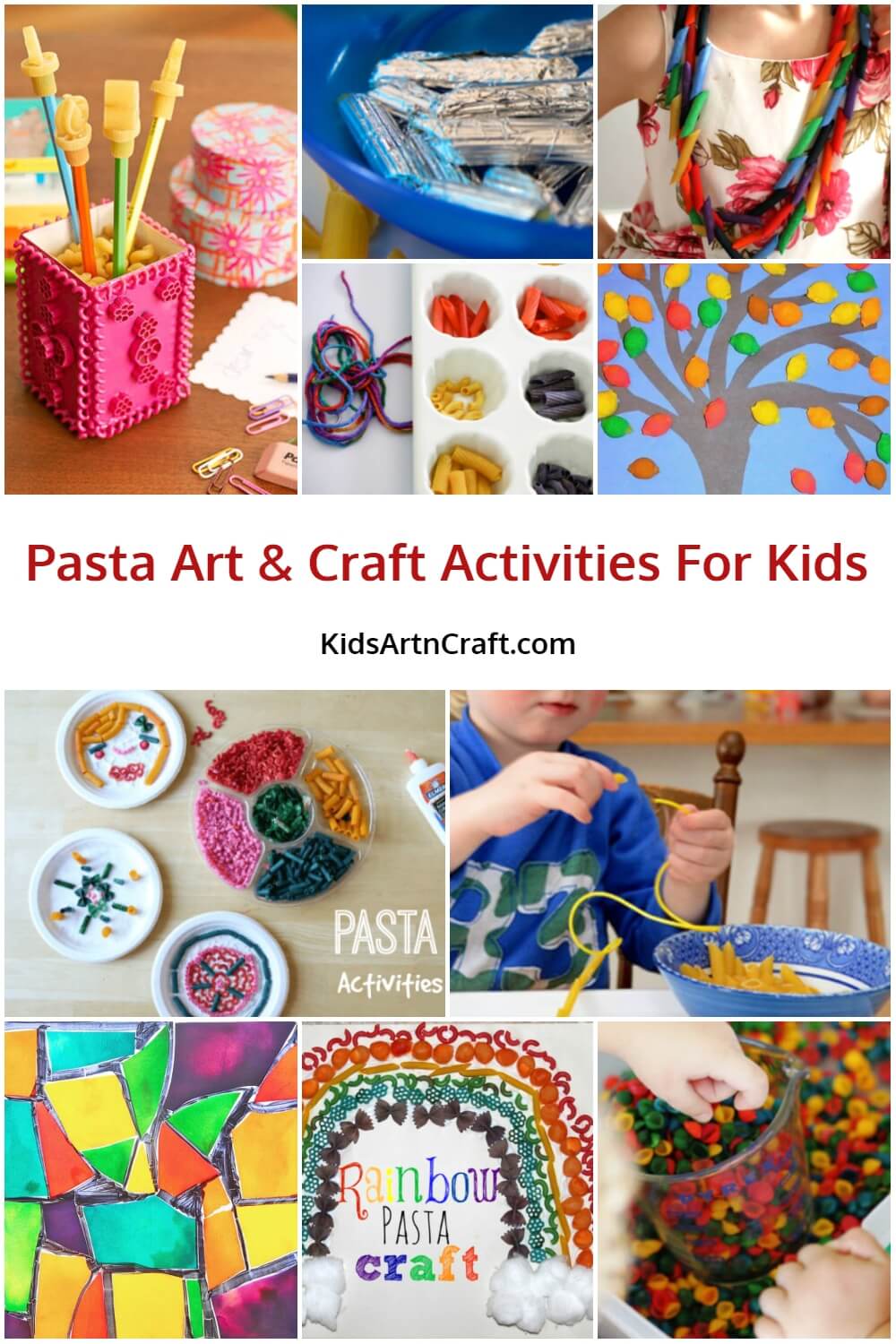 Pasta Art & Craft Activities For Kids - Kids Art & Craft