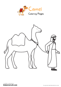 Camel Coloring Pages for Kids – Free Printables - Kids Art & Craft