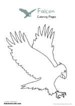 Falcon Coloring Pages For Kids – Free Printables - Kids Art & Craft