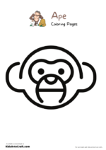 Ape Coloring Pages For Kids – Free Printables - Kids Art & Craft