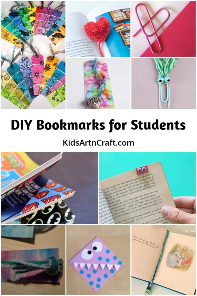 DIY Bookmarks for Students - Kids Art & Craft
