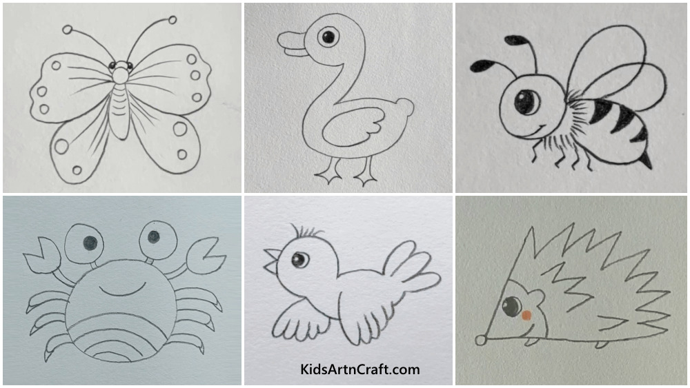 Top 142+ pencil drawings easy for kids best - vietkidsiq.edu.vn