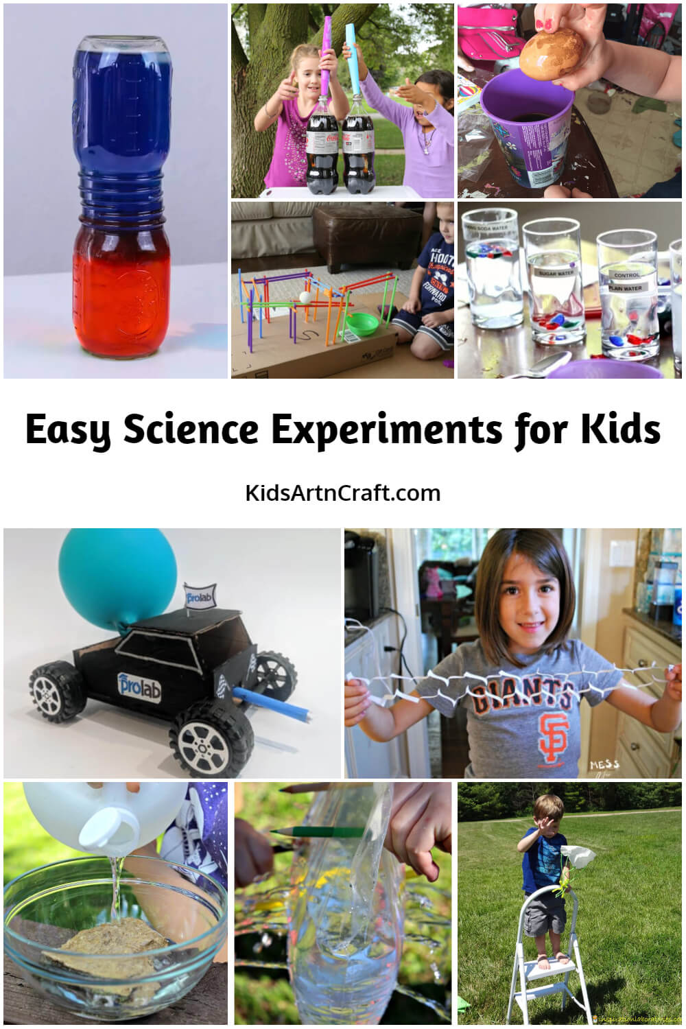 Easy Science Experiments for Kids To Do At Home - Kids Art & Craft