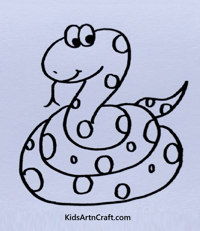Animal drawing ideas for kids snake