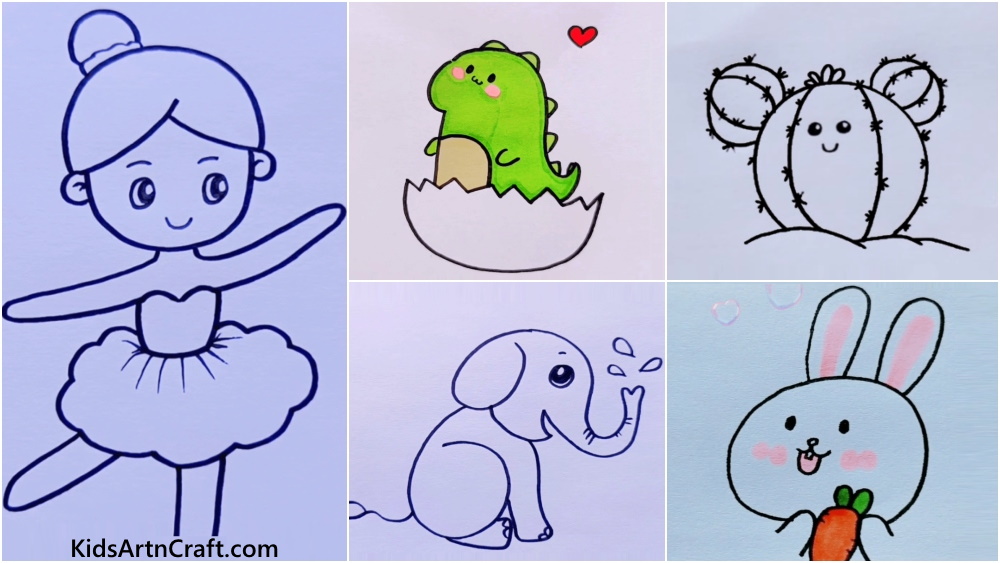 Easy Drawing Ideas For 4 Year Old Kids  Kids Art  Craft