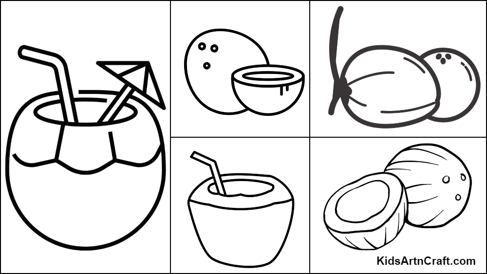 coconuts coloring pages