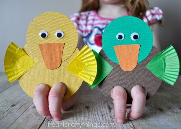 Duck Finger Puppet Craft Ideas