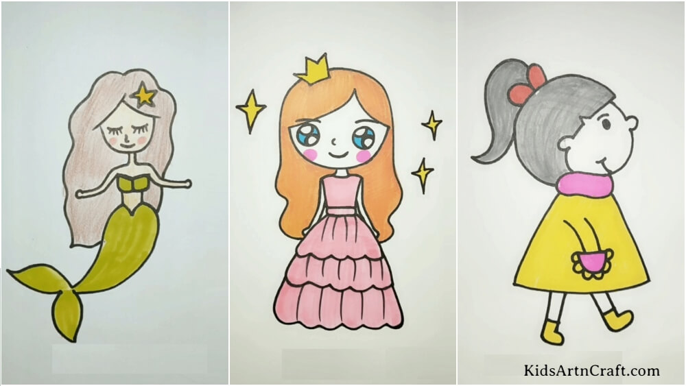How To Draw Cuties For Kids: Including Simple and Basic Pictures