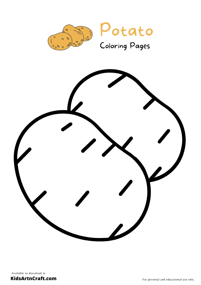 potato coloring pages
