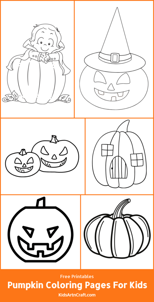 Pumpkin Coloring Pages For Kids – Free Printables - Kids Art & Craft