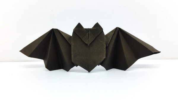 How To Make An Origami Bat With Kids - Kids Art & Craft