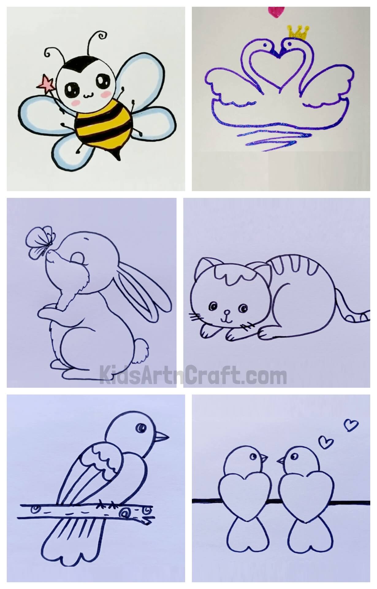 Let's Draw Cute Creatures From Nature's Lap - Kids Art & Craft