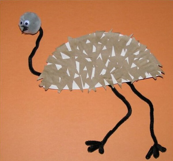 Emu Paper Plate Craft